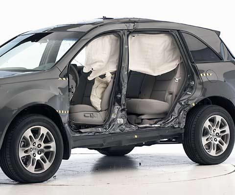 2009 Acura MDX IIHS Side Impact Crash Test Picture