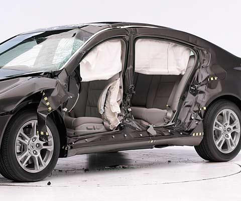 2009 Acura TL IIHS Side Impact Crash Test Picture