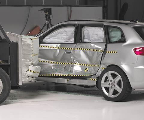 2009 Audi A3 IIHS Side Impact Crash Test Picture