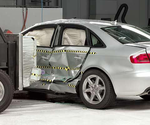 2009 Audi A4 IIHS Side Impact Crash Test Picture