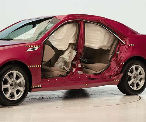 2008 Cadillac CTS IIHS Side Impact Crash Test Picture