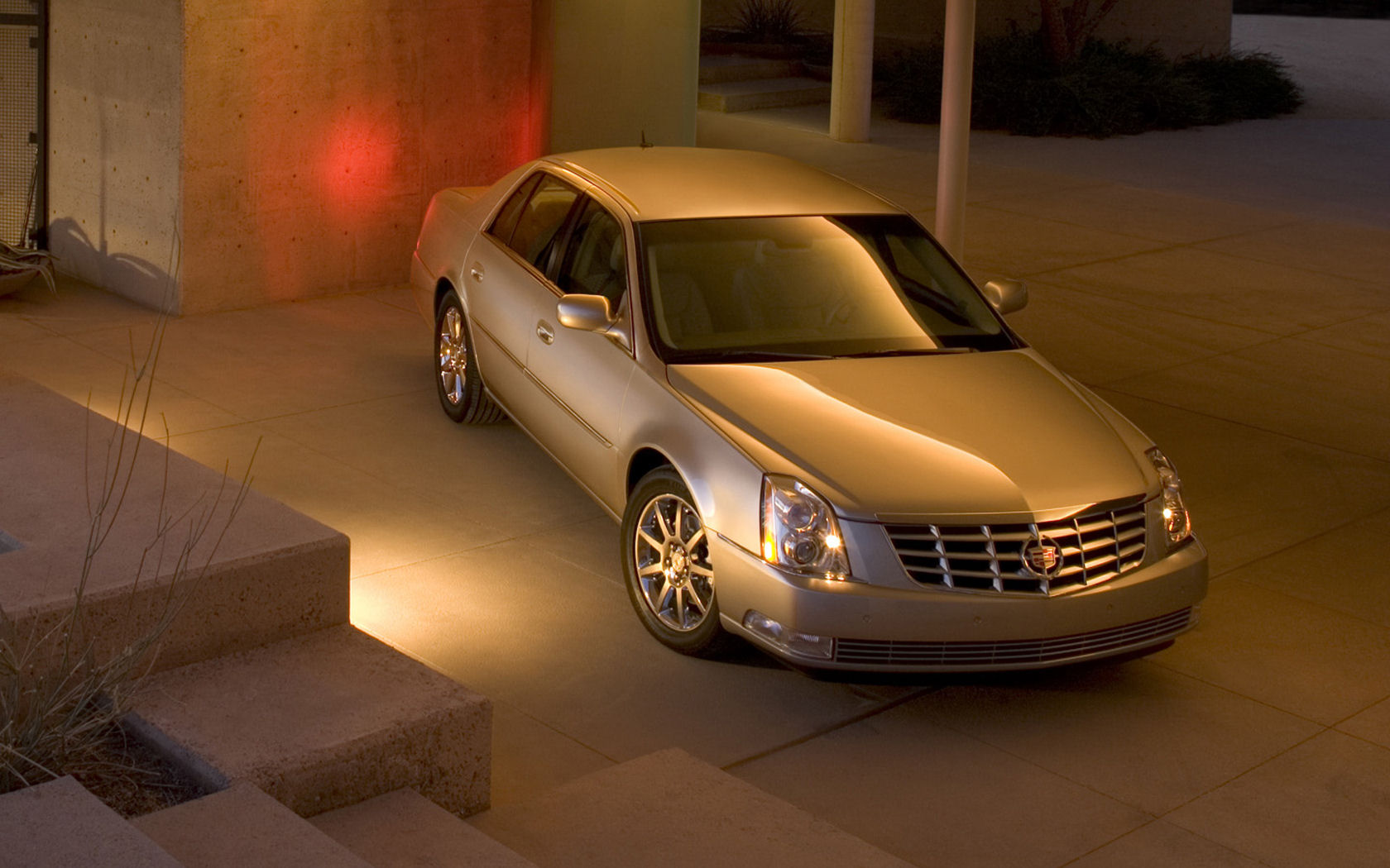 Cadillac Dts V8 Free Widescreen Wallpaper Desktop Background