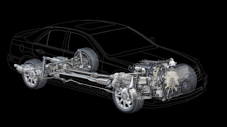 2005 Cadillac STS Drivetrain Picture