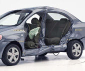 2008 Chevrolet Aveo IIHS Side Impact Crash Test Picture