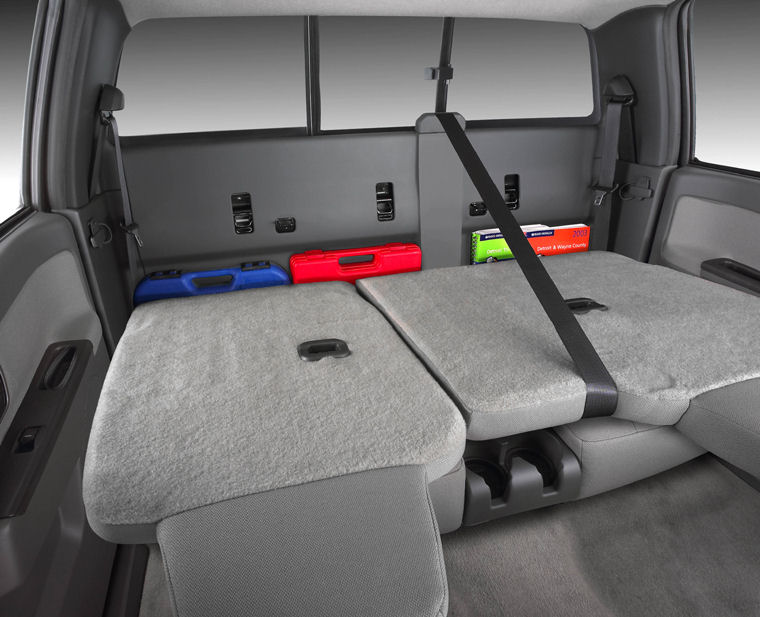 2004 Chevrolet Colorado Crew Cab Rear Seats Folded Picture