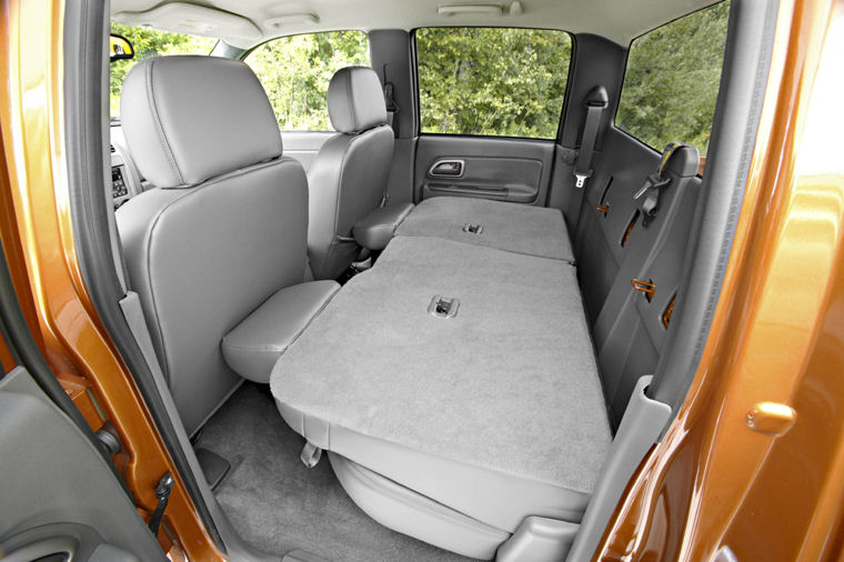 2008 Chevrolet Colorado Crew Cab Rear Seats Folded Picture