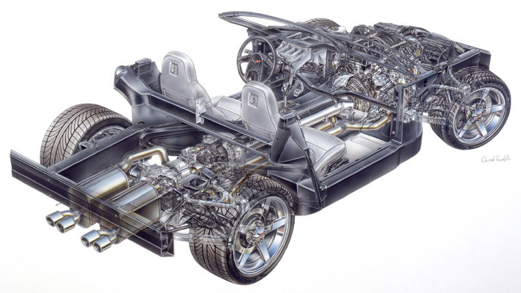 2005 Chevrolet Corvette Coupe Chassis Picture