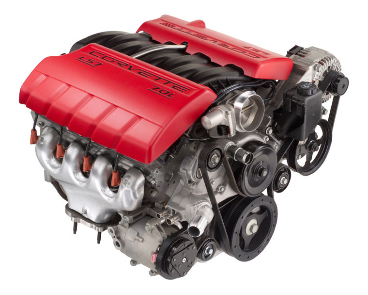 2009 Chevrolet Corvette Z06 7.0L V8 LS7 Engine Picture