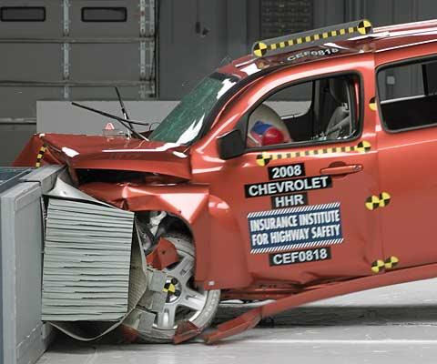2009 Chevrolet HHR IIHS Frontal Impact Crash Test Picture