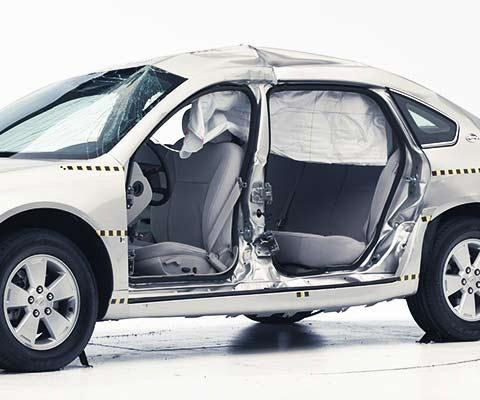 2009 Chevrolet Malibu IIHS Side Impact Crash Test Picture