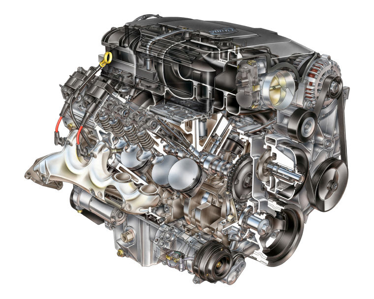 2008 Chevrolet Tahoe LTZ 5.3L V8 Engine Picture