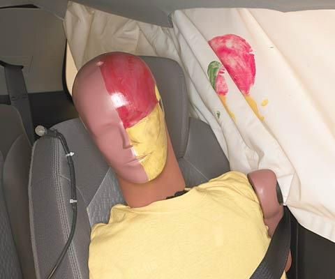 2009 Chevrolet Traverse IIHS Side Impact Crash Test Picture