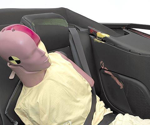 2008 Ford Mustang IIHS Side Impact Crash Test Picture