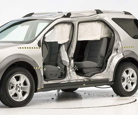 2009 Ford Taurus X IIHS Side Impact Crash Test Picture