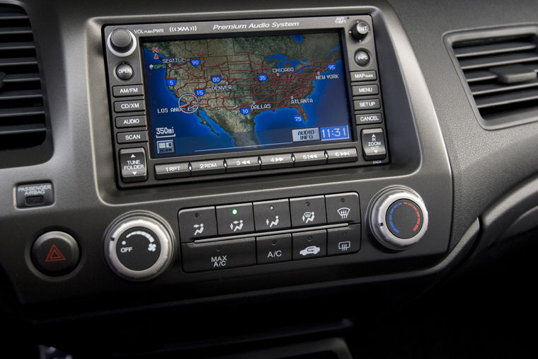 2010 Honda Civic Si Sedan Navigation Screen Picture