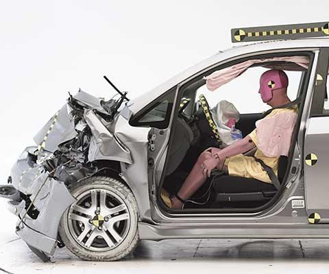 2008 Honda Fit IIHS Frontal Impact Crash Test Picture