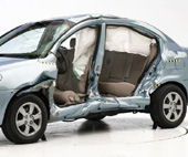 2009 Hyundai Accent IIHS Side Impact Crash Test Picture