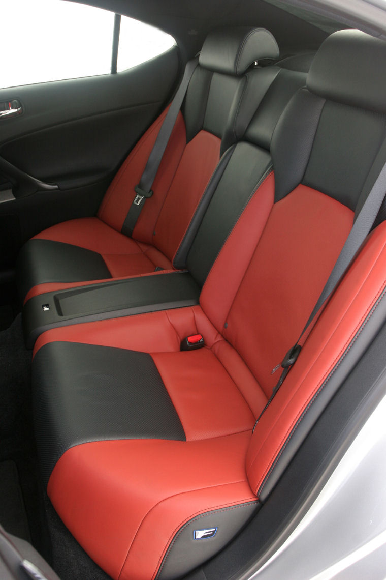 2009 Lexus IS-F Rear Seats Picture