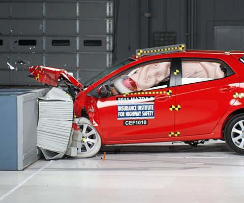 2011 Mazda Mazda2 IIHS Frontal Impact Crash Test Picture