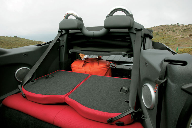 2005 Mini Cooper Convertible Rear Seats Folded Picture