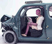 2009 Nissan Cube IIHS Frontal Impact Crash Test Picture