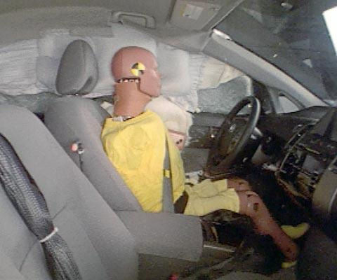 2008 Toyota Prius IIHS Side Impact Crash Test Picture