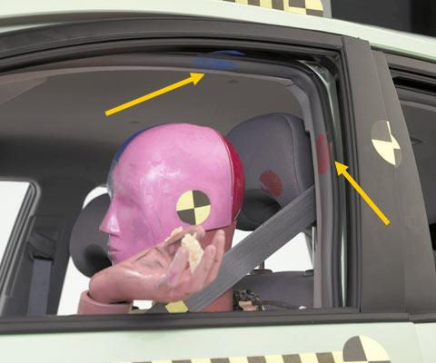 2009 Toyota Prius IIHS Frontal Impact Crash Test Picture