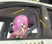 2009 Toyota Prius IIHS Frontal Impact Crash Test Picture