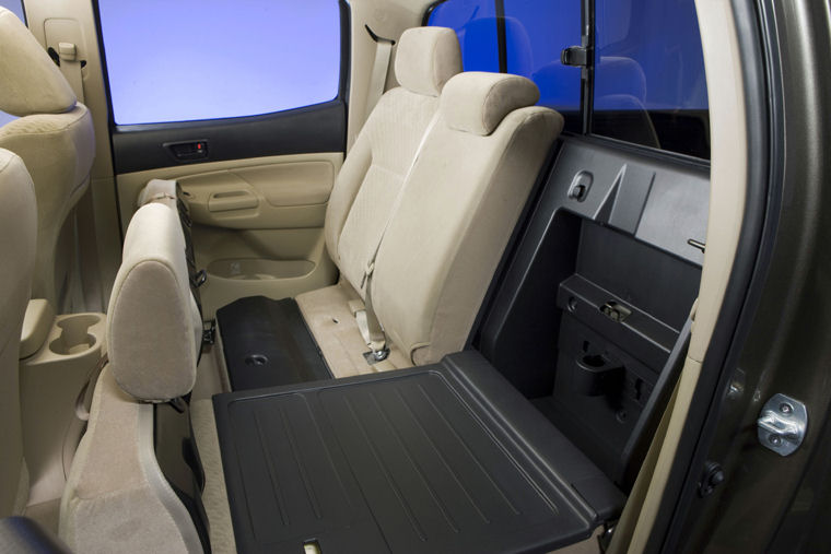 2009 Toyota Tacoma Double Cab Rear Seats Folded Picture