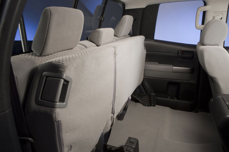 2010 Toyota Tundra Double Cab Rear Seats Folded Picture