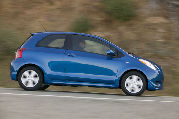 2008 toyota yaris hatchback blue #7