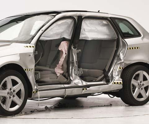 2009 Audi A3 IIHS Side Impact Crash Test Picture