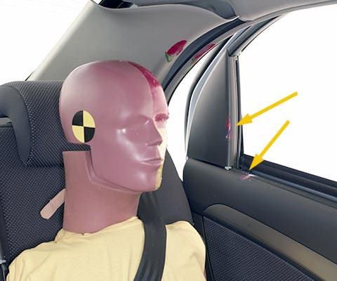 2010 Chevrolet Aveo IIHS Side Impact Crash Test Picture
