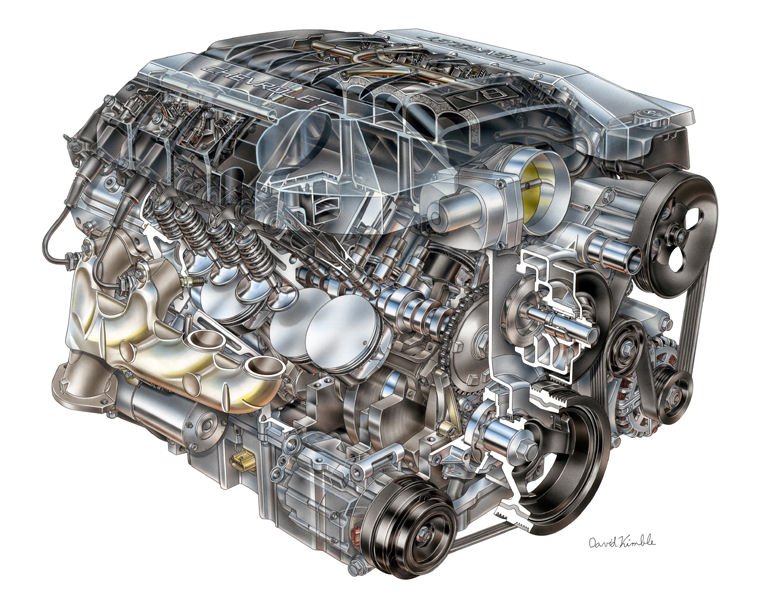 2011 Chevrolet (Chevy) Camaro 6.2L V8 Engine Picture