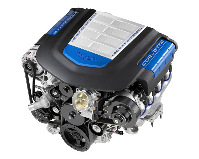 2010 Chevrolet Corvette ZR1 LS9 6.2L Supercharged V8 Engine Picture