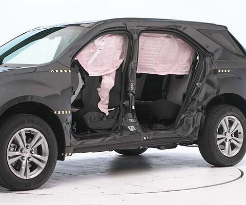 2010 Chevrolet Equinox IIHS Side Impact Crash Test Picture 2010 Chevrolet Equinox IIHS Side Impact Crash Test Picture