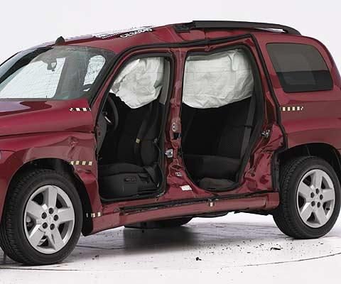 2010 Chevrolet HHR IIHS Side Impact Crash Test Picture