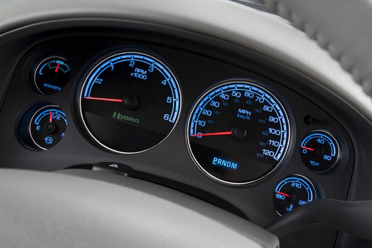 2010 Chevrolet Tahoe Hybrid Gauges Picture