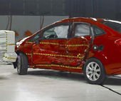 2011 Ford Fiesta IIHS Side Impact Crash Test Picture