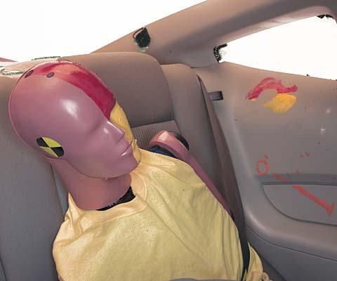 2010 Ford Mustang IIHS Side Impact Crash Test Picture