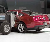 2010 Ford Mustang IIHS Side Impact Crash Test Picture