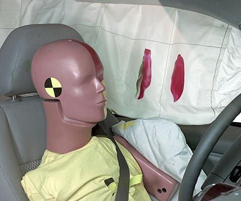 2008 Ford Taurus X IIHS Side Impact Crash Test Picture