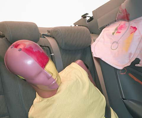 2009 Honda Civic IIHS Side Impact Crash Test Picture
