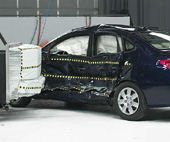2008 Hyundai Elantra IIHS Side Impact Crash Test Picture 2008 Hyundai Elantra IIHS Side Impact Crash Test Picture