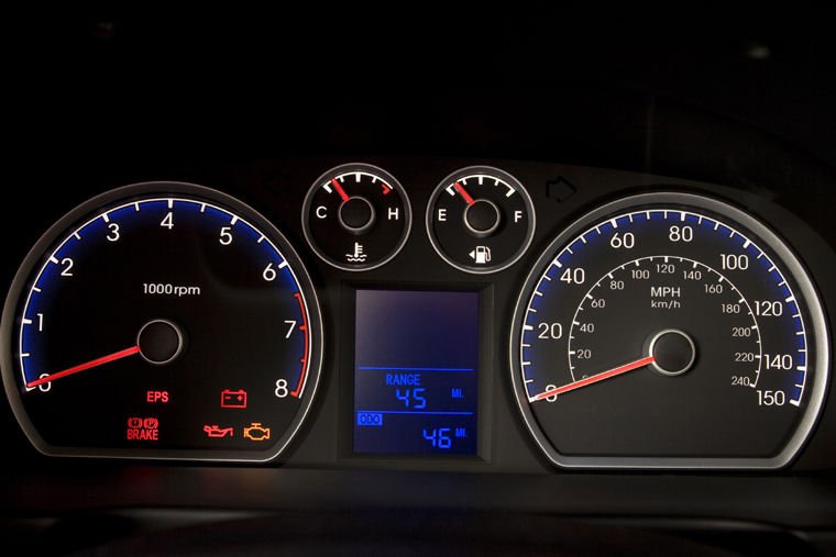 2009 Hyundai Elantra Touring Gauges Picture