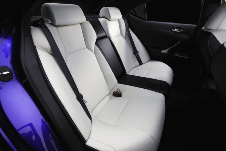 2008 Lexus IS-F Rear Seats Picture