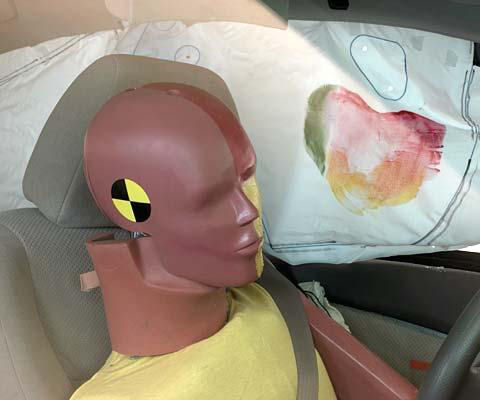 2008 Nissan Altima IIHS Side Impact Crash Test Picture