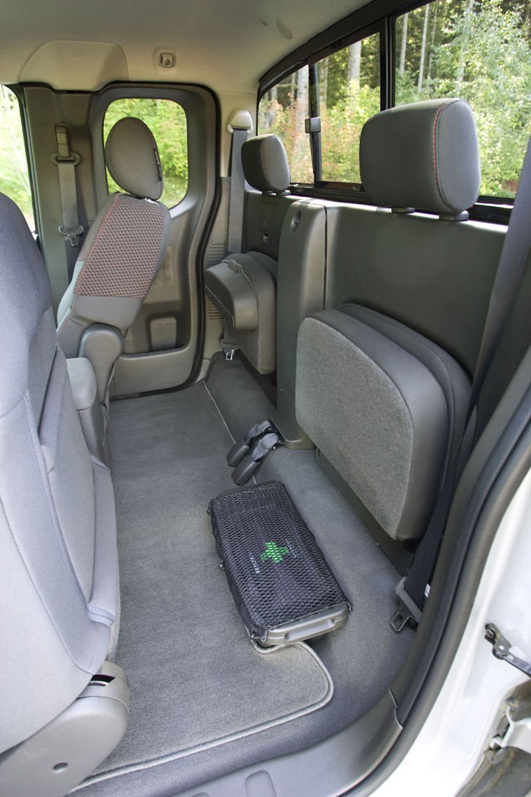 2010 Nissan Frontier King Cab PRO-4X Rear Seats Folded Picture