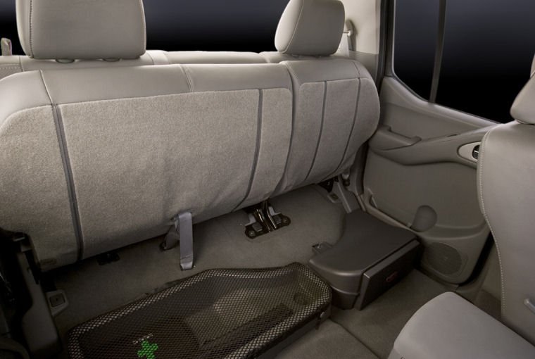 2010 Nissan Frontier Crew Cab LE Rear Seats Folded Picture