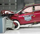 2009 Nissan Rogue IIHS Frontal Impact Crash Test Picture